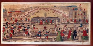Veduta del Pont-Neuf a Parigi da Unknown artist