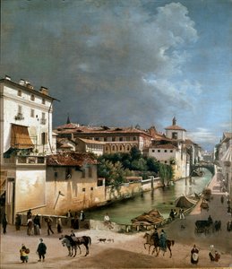 Veduta del canale tra il ponte di porta romana e il ponte dell