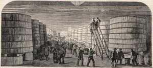 Veduta della cantina al Chateau - Lafitte nel 1860 da Unknown artist