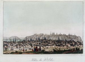 Veduta della città di Fabolsk, Siberia. In “Il costume antico e moderno” da Unknown artist