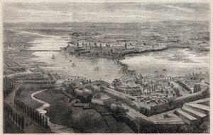 Veduta della città di Mantova nel XIX secolo da Unknown artist