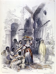 Veduta del ghetto di Roma nel 1830 da Unknown artist
