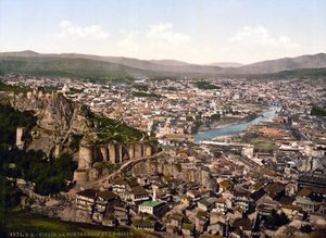Vista di Tbilisi (antico nome Tiflis), capitale della repubblica di Georgia