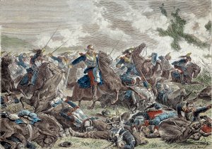 Guerra del 1870: la battaglia di Froeschwiller-Woerth da Unknown artist