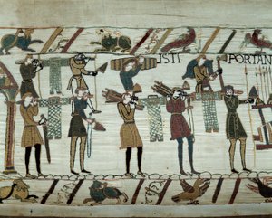Armi e vino portati alle navi durante il rifornimento per la conquista dell