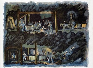 Lavoro nella miniera di carbone da Unknown artist