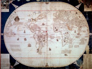 Mappa del mondo del navigatore Sebastiano Caboto da Unknown artist
