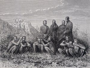 Zulu Cafres (tribù Ring-Kop) da Unknown artist