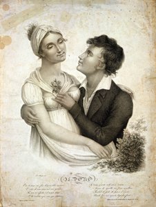 Scena di genere che rappresenta una coppia da Unknown artist