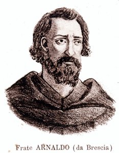 Ritratto di Arnaldo da Brescia (1090 - 1155), riformatore politico e religioso italiano da Unknown artist