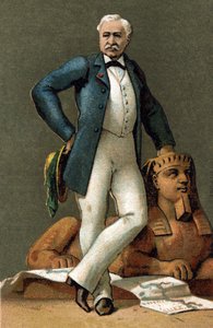 Ritratto di Ferdinand de Lesseps (1805-1894), diplomatico e amministratore francese, nel 1885. da Unknown artist