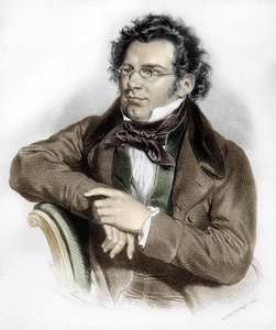 Ritratto di Franz Schubert (1797-1828), compositore austriaco da Unknown artist