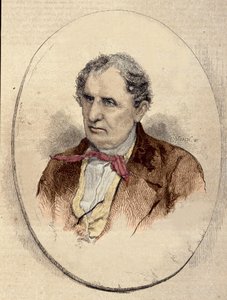 Ritratto di James Fenimore Cooper (1789-1851), romanziere americano.
