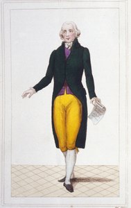 Ritratto di Jean Marie Roland de La Platière politico francese (1734-1793) incisione del 1830 da Unknown artist