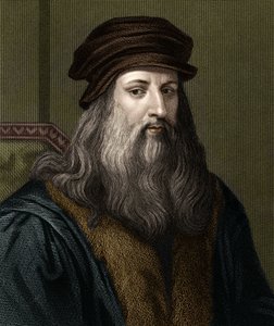 Ritratto di Leonardo da Vinci (1452-1519), pittore italiano da Unknown artist