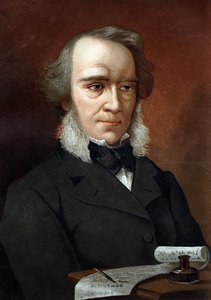 Ritratto di Richard Cobden. Economista e politico britannico (1804-1865). Dopo "La Ciencia y sus Hombres" di Louis Figuier. Barcellona 1881 da Unknown artist