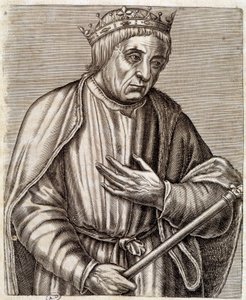Ritratto del re di Polonia Casimiro III il Grande. 1310-1370. incisione del XVII secolo da Unknown artist