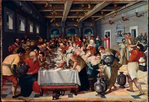 Le nozze di Cana I personaggi sono vetus nel veneziano da Unknown artist