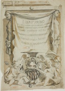 Progetto di frontespizio per manuale di chitarra di Ferdinando Valdambrini