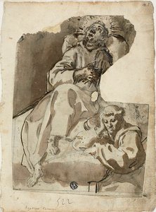 Morte di un santo da Unknown Sienese