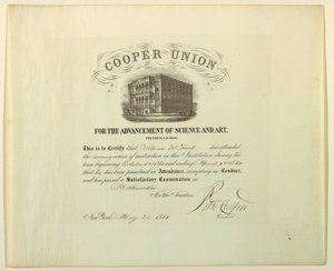 Certificato (FRANCIA amp; U.S.A.), 22 maggio 1861 da Unknown artistUnknown artist