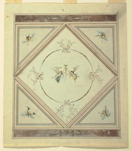 Disegno, soffitto di una camera da letto, 1820-23 da Unknown artistUnknown artist