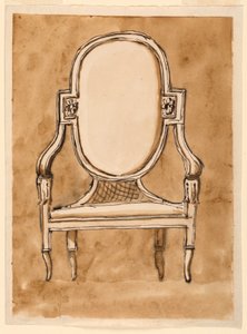Disegno, Sedia, 1780-90 da Unknown artistUnknown artist