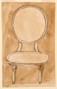 Disegno, Sedia, 1780-90 da Unknown artistUnknown artist