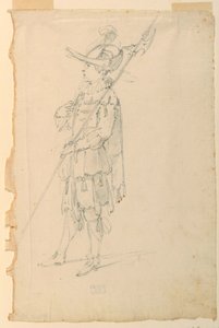 Disegno, Costume Design: Alabardiere per un balletto, 1720 ca. da Unknown artistUnknown artist