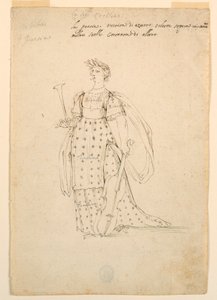 Disegno, progettazione di costumi: Poesia per un balletto, 1720 ca. da Unknown artistUnknown artist