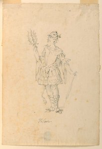 Disegno, Costume di scena: Valore per un balletto, 1720 ca. da Unknown artistUnknown artist