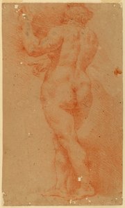 Disegno, Studio di controprova di una donna nuda, inizio XVII secolo da Unknown artistUnknown artist
