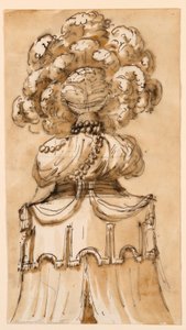 Disegno, cresta di una tettoia, 1790 ca. da Unknown artistUnknown artist
