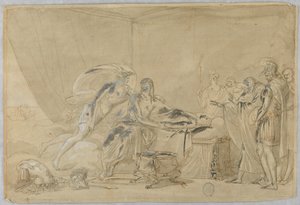 Disegno, Morte di Meleagro o di un eroe, XVI-XIX secolo da Unknown artistUnknown artist