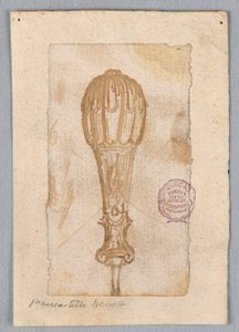 Disegno, Progettazione di una maniglia, XVII-XIX secolo da Unknown artistUnknown artist