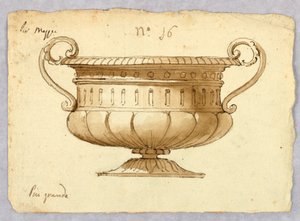 Disegno, progetto di una ciotola, 1780-1820 da Unknown artistUnknown artist