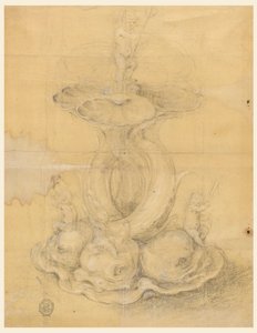 Disegno, progetto per un centrotavola, 1630-60 da Unknown artistUnknown artist