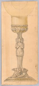 Disegno, progetto per un calice, 1825-1850