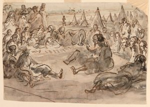 Disegno, Zuavi nel campo di St. Maur, 1859 da Unknown artistUnknown artist
