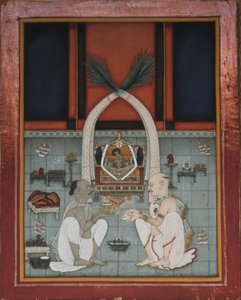 Maharao Kishor Singh di Kota celebra un festival religioso da Unknown artistUnknown artist