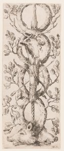 Print, Ornamenti o Grottesche (Grotesque Ornament), ca. 1653 da Unknown artistUnknown artist
