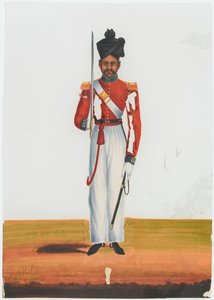 Subadar del 2° Battaglione Martin, Esercito di Madras da Unknown artist