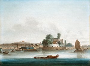 Un forte sul fiume Canton da Unknown artist