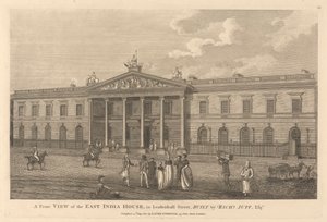 Veduta Frontale della East India House in Leadenhall Street da Unknown artist