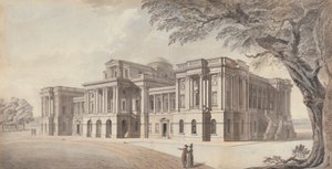 Una villa georgiana, elevazioni frontali e laterali da Unknown artist