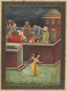 Una casa derubata di notte da Unknown artist