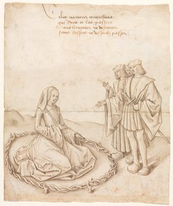 Una signora con tre pretendenti da Unknown artist