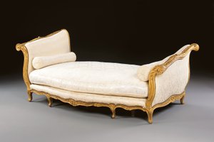 Un letto da riposo Luigi XV, metà del XVIII secolo da Unknown artist