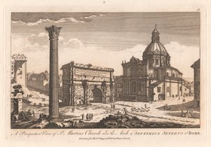 Vista prospettica della chiesa di San Martino e dell