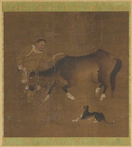 Un tartaro, un cavallo emaciato e un cane